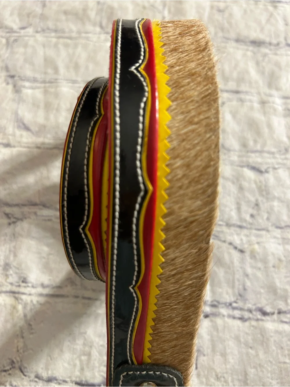 CARRIEL HANDMADE WESTERN COWHIDE HAIR & MULTI VIBRANT COLORS LEATHER UNISEX BELT